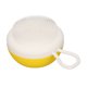 thumbnail image 5 of Cepillo de baño para mascotas, cerdas suaves, masajeador, exfoliante, de silicona, para perros y gatos, con dispensador de champú, cepillo fino amarillo., 5 of 14