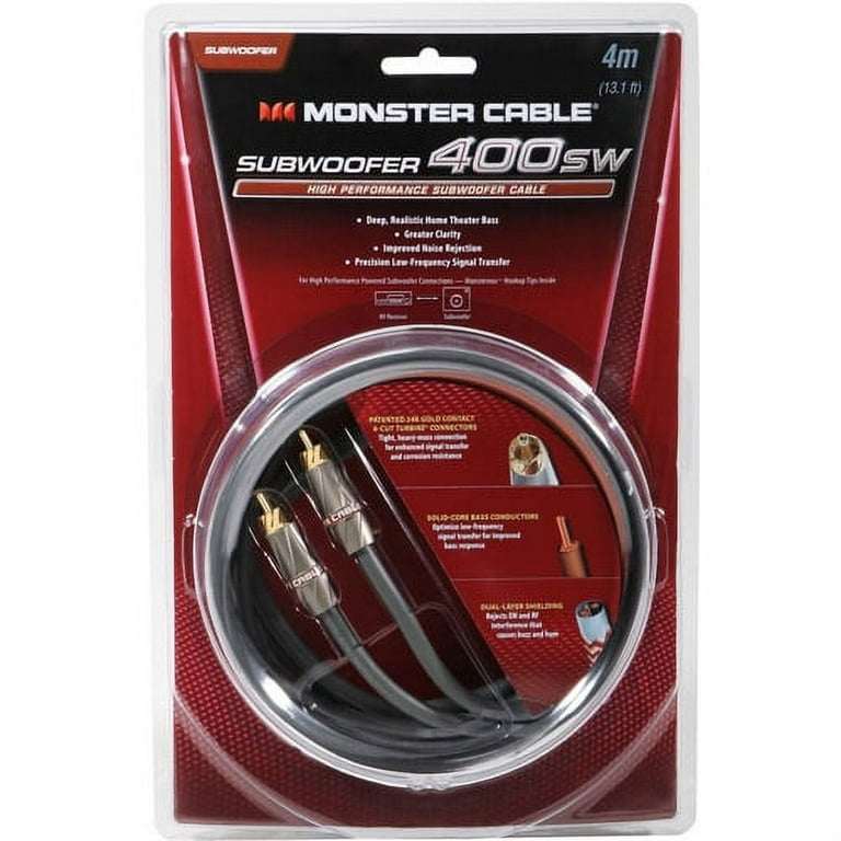 Monster Cable Subwoofer 400sw High Performance Cable - Walmart.com