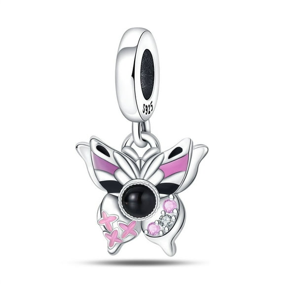 Flower And Butterfly Charm, Compatible with Most Bracelet, Charm for Bracelet