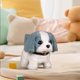 thumbnail image 4 of Cachorro de peluche electrónico que puede caminar y hacer sonidos. Compañero de peluche realista. Gris, 4 of 9