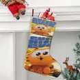 thumbnail image 2 of Garfield (2) Tema: Calcetines de Navidad, fino lino blanco para colgar en escaleras y chimenea, decoración navideña para el hogar, regalo de Navidad. 54cm × 38cm, 2 of 5