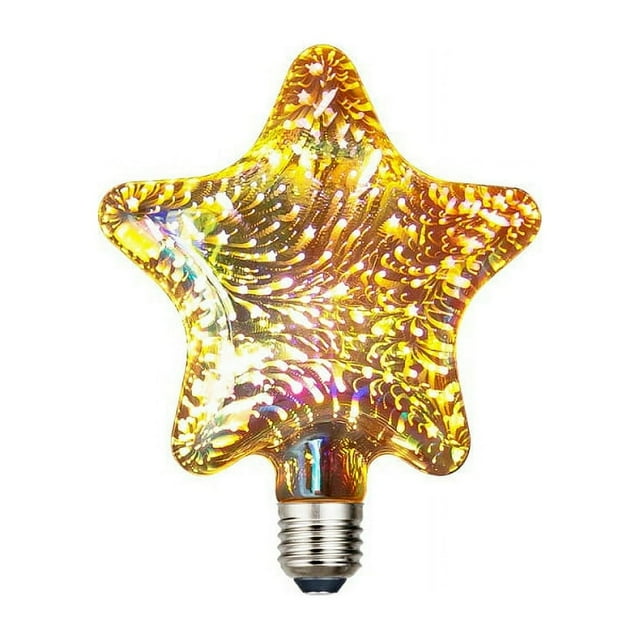 Firework Light Bulbs Infinity 3D Light Fireworks Effect ST19 LED Light Bulb E27 Star Firework Edison lamp Christmas Day Decoration bar Firework Bulb Party Home Christmas Party Holiday D