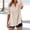 Beige, variant on Women Short Sleeve Button Up Shirt, Loose Cotton Linen Top for Summer Daily Wear by Gbobgt Gold XXL