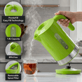 thumbnail image 2 of OVENTE 1.8L Electric Kettle, 1500W Fast Boiling Heater for Coffee or Tea, BPA Free, Easy to Fill Lid, Water Level Window, Auto Shut-Off, Boil-Dry Protection and Removable Filter, Green KP413G, 2 of 8