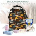 thumbnail image 5 of Xecao repair working tools Print Large Capacity Nappy Bag Is a Multi-Functional Waterproof Travel Backpack, Perfect as a Nursing Bag or Mummy Backpack for Women, 5 of 6