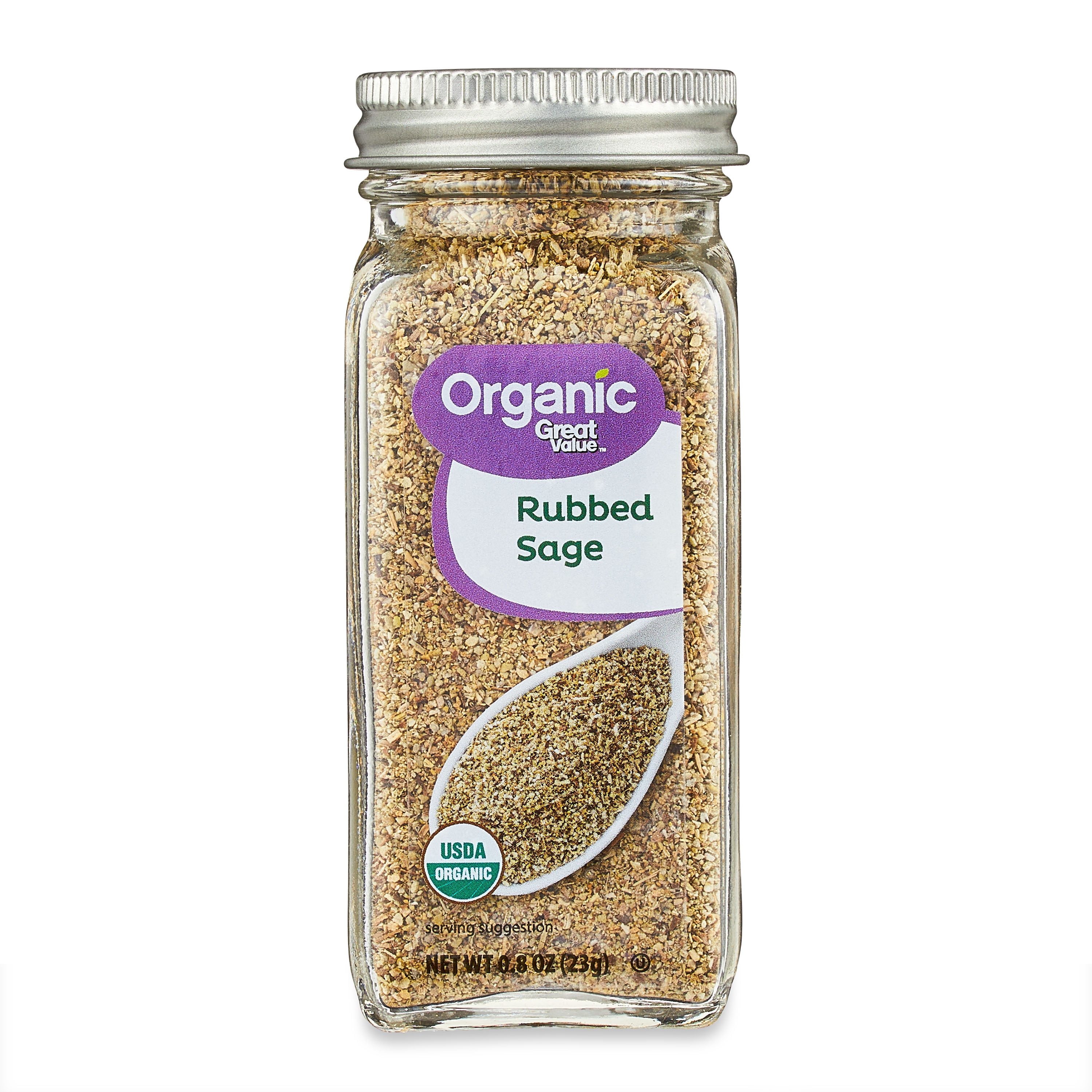 Great Value Organic Rubbed Sage, 0.8 oz