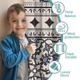 thumbnail image 3 of Blackout Kids Curtains,Blue Geometric Flower Diamond Pattern Childrens Insulated Curtains Set Of 2,Bedroom Essentials,Toddler Room Decor 42x54in(106x137cm), 3 of 5