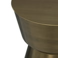 thumbnail image 4 of Simpli Home Allegra 16 inch Wide Modern Metal Side Table in Antique Brass Iron, Assembled, 4 of 9