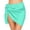 Z85Cyan, variant on Women's Short Sarongs Cover Ups Sheer Bikini Wraps for Swimwear Black One Size