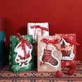 thumbnail image 4 of 12 bolsas de papel navideñas, bolsas de regalo navideñas, lindas bolsas de papel de moda, 4 of 5