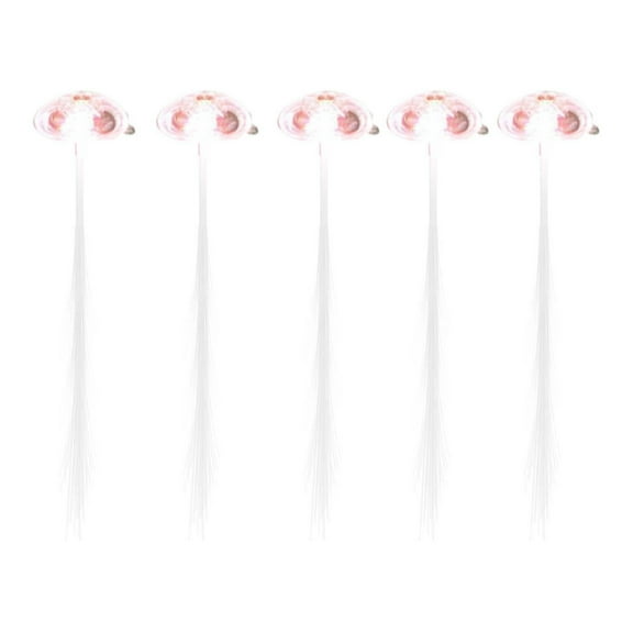 Light Up Hair Barrettes Glowing Fiber Hair Clips for Party Bar Dancing Braid Accessories Girls Women Festive Hairpins