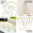 thumbnail image 4 of Efavormart 8" Tall Gold Wedding Centerpiece 3D Wire Letter Decoration For Wedding Party Decoration DIY Decoration Supplies - P, 4 of 11