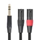 thumbnail image 5 of Jack 6.35mm 1/4 TRS Stereo to Dual XLR Male Audio Cable 200cm, 5 of 5