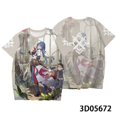 thumbnail image 4 of AG Honkai : Camiseta Star Rail Anime Manga Corta Cosplay Natasha Kafka Tee 3D Camisa Moda Casual Talla Grande, 4 of 4
