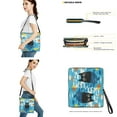 thumbnail image 3 of ZUXONGSY Fish Cat Print Top-Handle Handbags with Purse for Women Trendy 2 Pcs Bucket Purse Set Lightweight Bucket Purse and Wallet Set for Working, 3 of 4