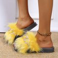 thumbnail image 4 of Zapatillas de lana de moda europea y americana, zapatillas de casa con chanclas Wmkox8yii  hj789, 4 of 5