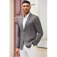 thumbnail image 2 of COOFANDY Mens Blazer Jacket Lightweight Suit Jacket Grey Casual Blazer Slim Fit Business Sport Coat, 2 of 6