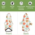 thumbnail image 6 of Fotbe Peach Print Small Dog Sweater Hoodies Pet Grey Hooded Soft Fleece Sweatshirts with Pocket Fall Winter Puppy Cat Sweaters Warm Clothes-XX-Large, 6 of 7
