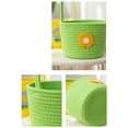 thumbnail image 3 of Woven Cotton Rope Storage Basket With Handle Baby Nursery Organizer for Toy, 3 of 14