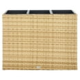 thumbnail image 5 of SAFAVIEH Rita Solid Glam Wicker Patio 3-Pot Flower Rack, Natural, 5 of 12