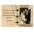 thumbnail image 5 of Wedding Wooden Greeting Card and 4x6 Picture Frame, Wedding Gift, Wedding Keepsake, 5.9"x8.2" Greeting Card, 5 of 7