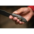 thumbnail image 2 of TOPS Knives Filet Knife, 8" tumbled finish 154CM stainless fillet blade, SureTouch black and tan G10 handle, 2 of 9