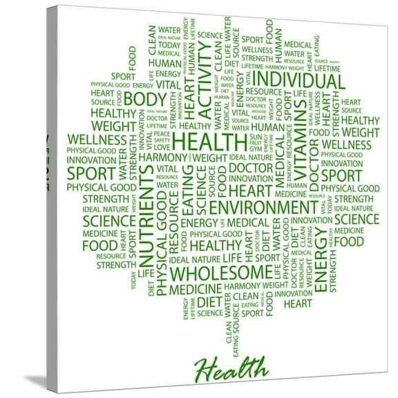 Art.com Health Stretched Canvas Print Wall Art by Login, 30" x 30"