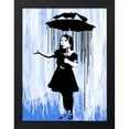 thumbnail image 2 of Stephen Chambers 19x24 Black Modern Wood Framed Wall Art Titled - Rain Girl, 2 of 6