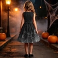 thumbnail image 6 of Piuwrlz Girls Cos Perform Dress for Girl Halloween Party Dresses Black Size 5 T, 6 of 9