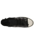 thumbnail image 4 of Ash Valko Black Fur Lined Buckle Strap High Top Sneakers Ankle Leather Bootie (Black/Black, 7), 4 of 6