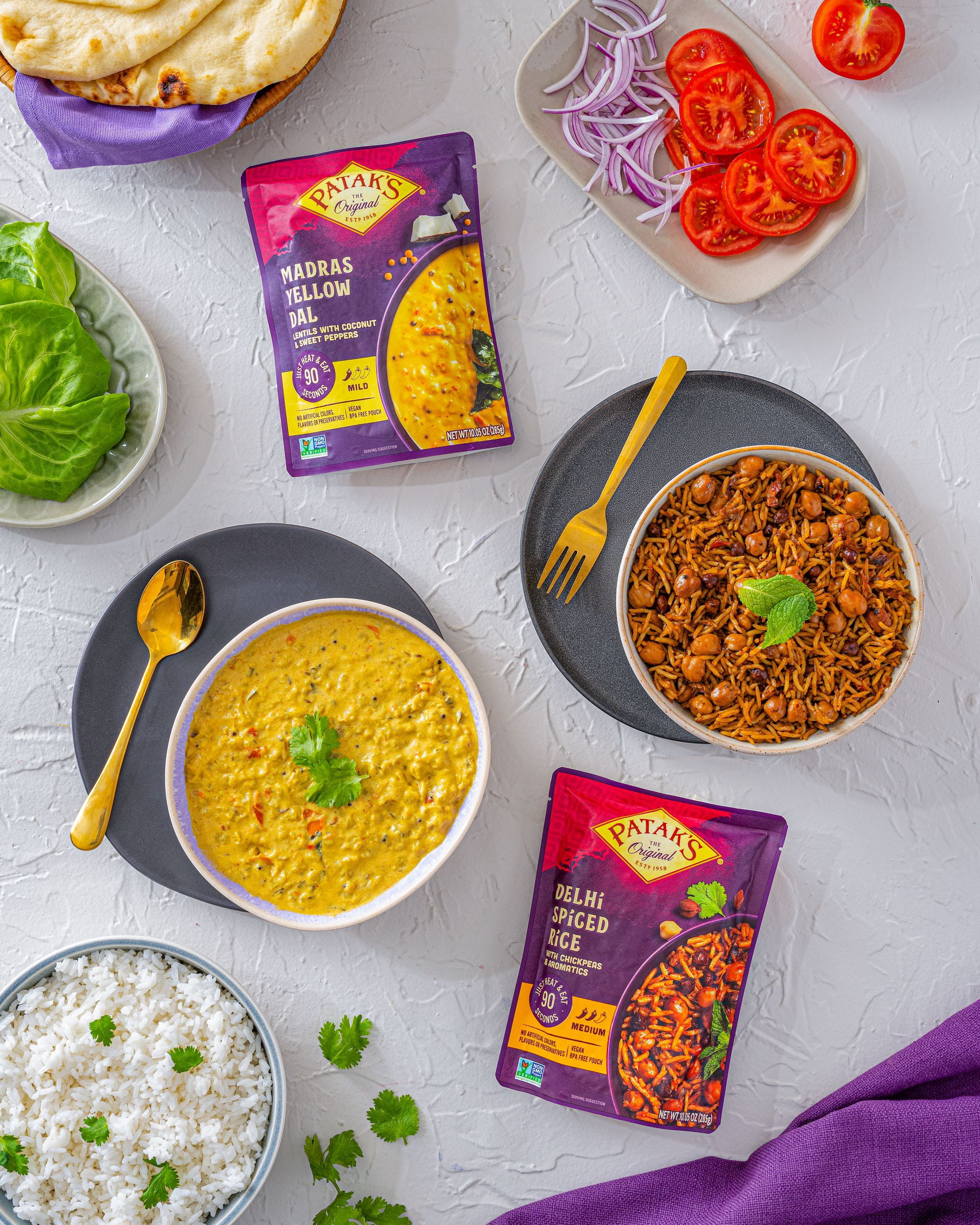 Patak's Madras Yellow Dal, Ready to Heat and Eat Curry, 10.05 oz, Pack of 6