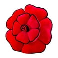 thumbnail image 2 of ERK Coussin Rond Rose 3D 19.7 Pouces Doux en Forme de Rose Fait Main Décoratif pour Sol, 2 of 4