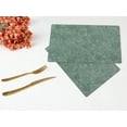 thumbnail image 6 of REGALWOVEN Set of 6 Faux Leather Placemats for Kitchen Dining Table Decor, Washable Table Placemats Wipeable Table Mat Green 18*12in, 6 of 7