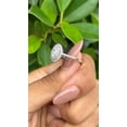 thumbnail image 4 of solitaire jewels 1.5CT Oval Moissanite Double Halo Engagement Ring For Women, 14K Yellow Gold, 4 of 6