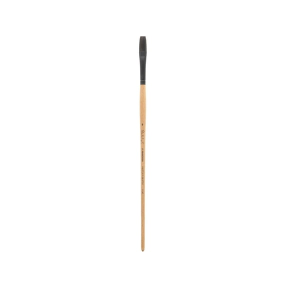 Princeton Brush Catalyst Polytip Long Handle Bristle Brush, Flat, 6