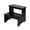 Black, variant on StrongTek Bamboo Two-Step Stool, Anti-Slip Bottom, Heavy-Duty Wooden Step Stairs, 350 lbs Capacity