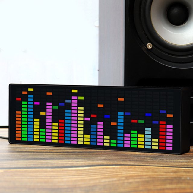 Pantalla de espectro de música LED RGB 8 modos de brillo para lámpara de atmósfera automotriz Likrtyny Para estrenar