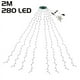 thumbnail image 1 of Decoración navideña para interiores y exteriores, estrella de cascada, luz superior para árbol de Navidad, guirnalda de hadas, 280/400 LED, novedad, 1 of 4
