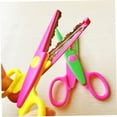 thumbnail image 3 of HLONK Set of 6 Safe Pinking Shears Colorful Decorative Paper Lace Edge Scissor Set for Teachers Crafts Scrapbooking (Random Style), 3 of 7