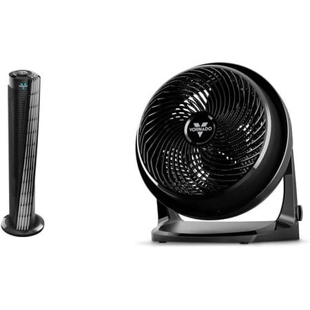 

184 Whole Room Air Circulator Tower Fan 41 184-41 Black & 62 Whole Room Air Circulator Fan with 3 Speeds Black