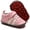 L/Pink, variant on Baby Boys Girls Pu Leather Hard Bottom Walking Sneakers Toddler Rubber Sole First Walkers Infant Cartoon Slippers Crib Shoes
