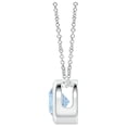 thumbnail image 2 of ANGARA Natural Bezel-Set Round Aquamarine Solitaire Pendant in 14K White Gold for Women (Size-4mm) | March Birthstone, Birthday, Anniversary, Jewelry Gift for Women | Natural Aquamarine Necklace, 2 of 8