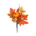 thumbnail image 1 of Lefu Artificial Maple Leaves Branch Fake Fall Leaves Stems Plants Outdoor Home Decor, 1 of 10