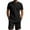 02 Black, variant on Awdenio Men's Short Sets 2 Piece Outfits Button Down Linen Shirts and Short Sets Summer Beach Outfis