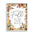 thumbnail image 4 of Stylish Fall Script Phrase Autumnal Foliage Plants Botanical & Floral Graphic Art Framed Art Print Wall Art, 4 of 5
