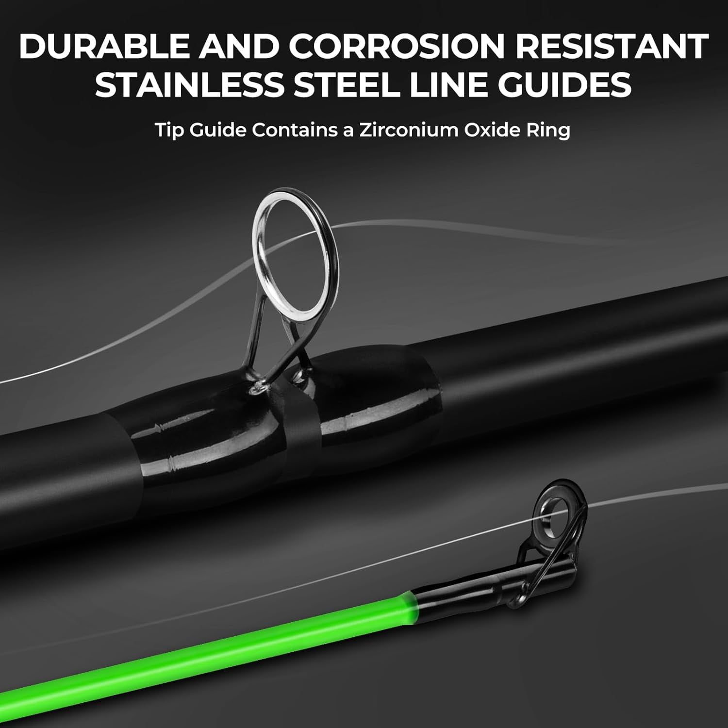 KastKing Spinning Rods & Casting Fishing Rods, Brute Tuff Composite Graphite & Glass Blanks-Brutus