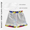 thumbnail image 3 of FORMRS Boys Swim Trunks Quick Dry Mesh Liner Boardshorts Sizes XS-XL, Art Triangles, 3 of 7