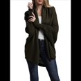 thumbnail image 1 of para Mujer: Suéter Holgado de Punto con de Murciélago y Gran Tamaño. Verde Oscuro Talla Única, 1 of 10