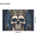 thumbnail image 3 of SKYSONIC Bathroom Rug Mats Skull with Crown Print, Fluffy Plush Absorbent Bath Rugs Carpet with Non Slip Bottom for Bathroom Floor Toilet Tub and Shower, 3 of 7
