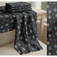 thumbnail image 6 of Soimoi Gray Cotton Voile Fabric Snow Flakes & Star Fabric Prints By Yard 42 Inch Wide, 6 of 7